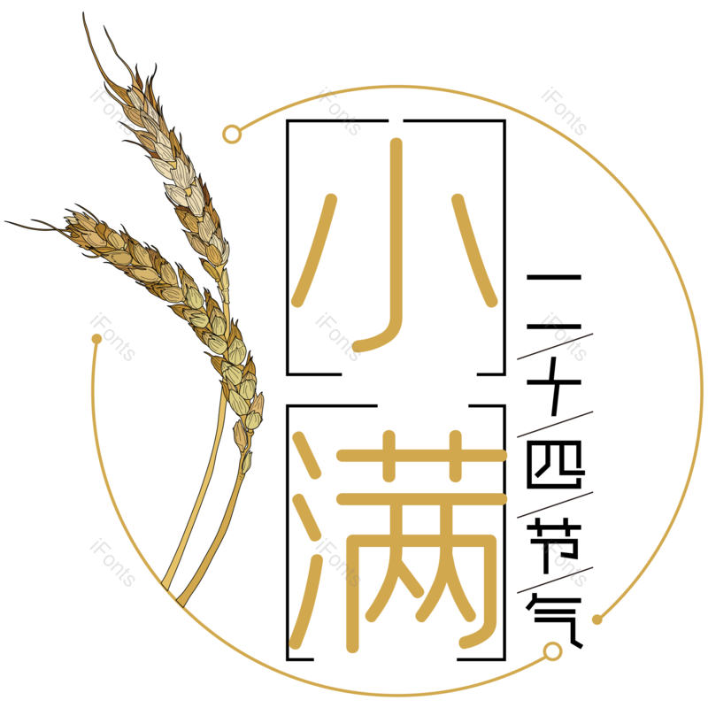 艺术字图片,小满元素,PNG,免抠素材